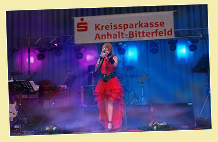 Saxophonistin zum Ball des Handwerks