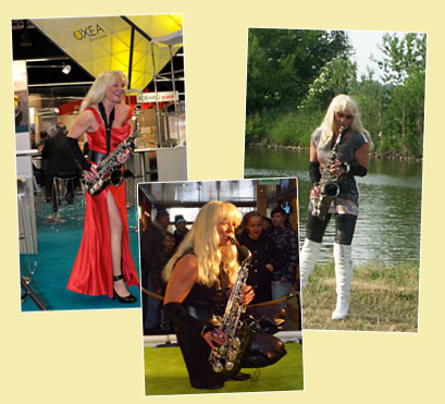 Livemusik der Saxophonistin Kathrin Eipert bei Firmenfeier und Event
